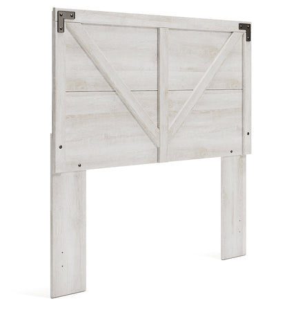 Shawburn Full Panel Headboard Bed with Dresser in Whitewash - PKG009340