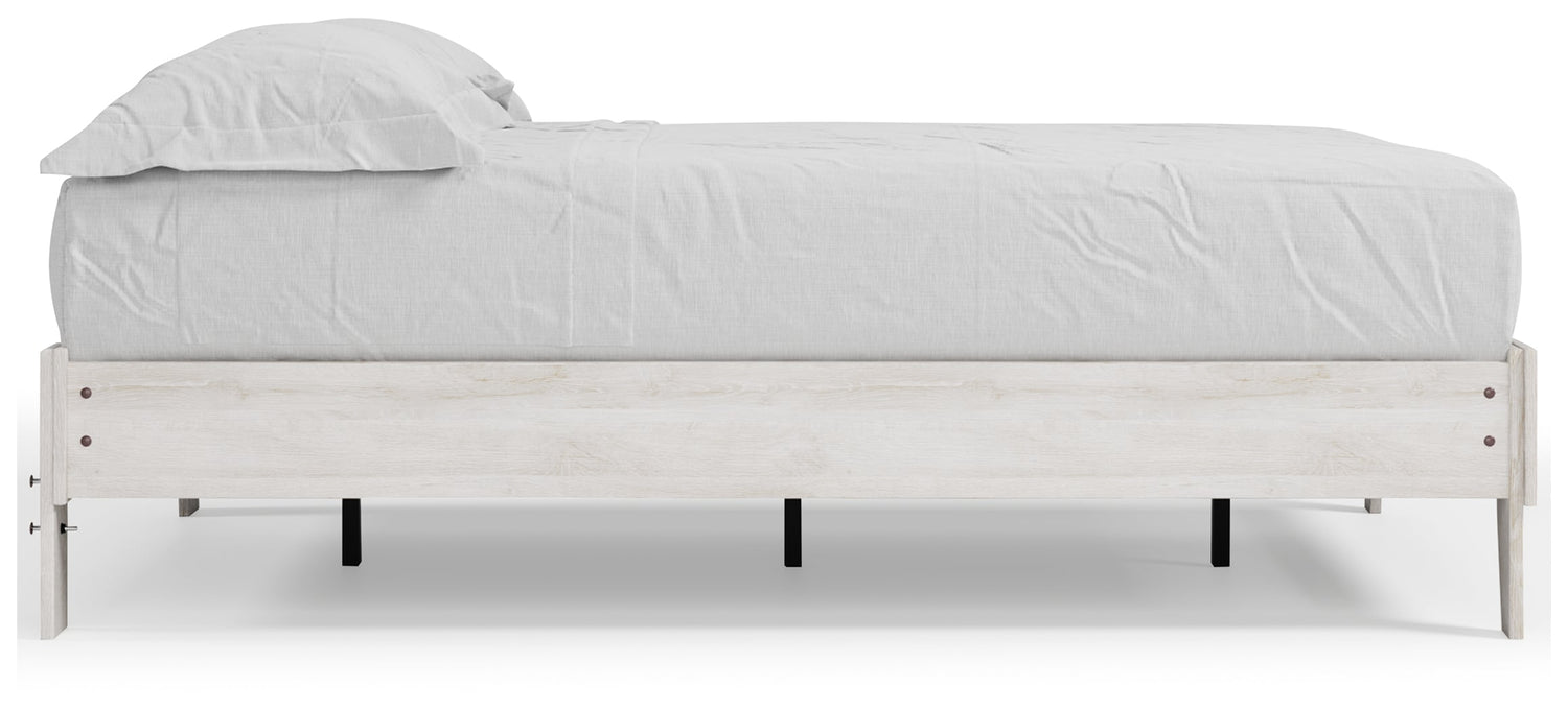 Shawburn Full Platform Bed with Dresser and 2 Nightstands in Whitewash - PKG016214