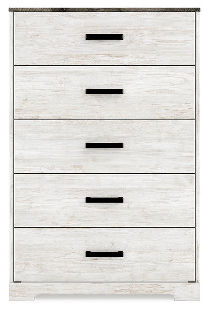 Shawburn Whitewash and Charcoal Gray Platform Bedroom Set from Ashley - Luna Furniture