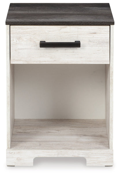 Shawburn Whitewash and Charcoal Gray Platform Bedroom Set from Ashley - Luna Furniture