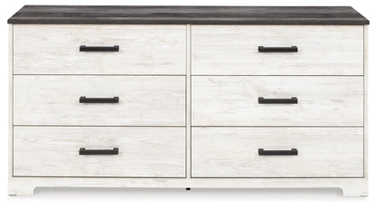 Shawburn Whitewash and Charcoal Gray Platform Bedroom Set from Ashley - Luna Furniture