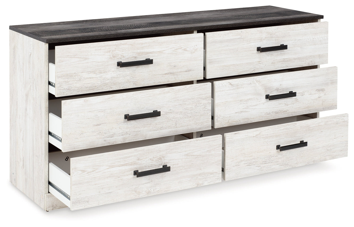 Shawburn Whitewash and Charcoal Gray Platform Bedroom Set from Ashley - Luna Furniture