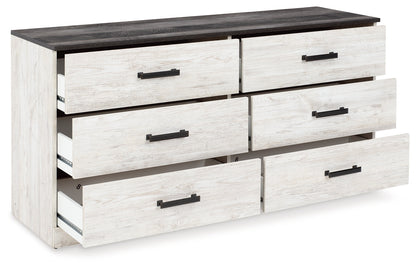 Shawburn Whitewash and Charcoal Gray Platform Bedroom Set from Ashley - Luna Furniture
