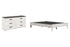 Shawburn Queen Platform Bed with Dresser in Whitewash - PKG009324