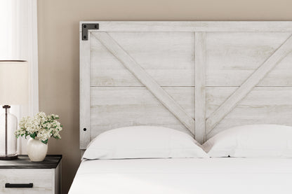 Shawburn White/Brown Full Panel Bed with Chest - EB4121B4