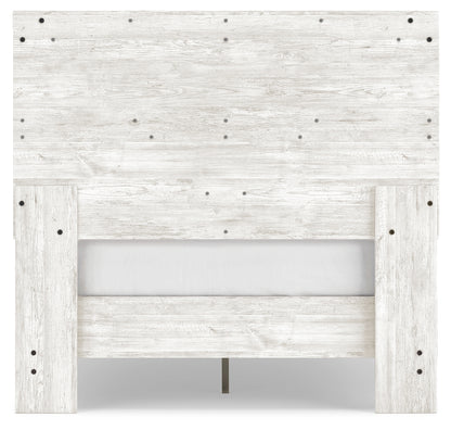 Shawburn White/Brown Full Panel Bed with Chest - EB4121B4