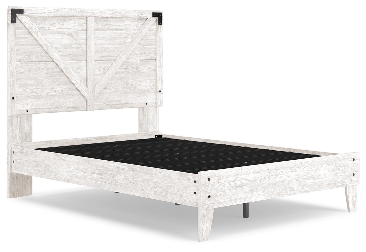 Shawburn White/Brown Full Panel Bed with Chest - EB4121B4