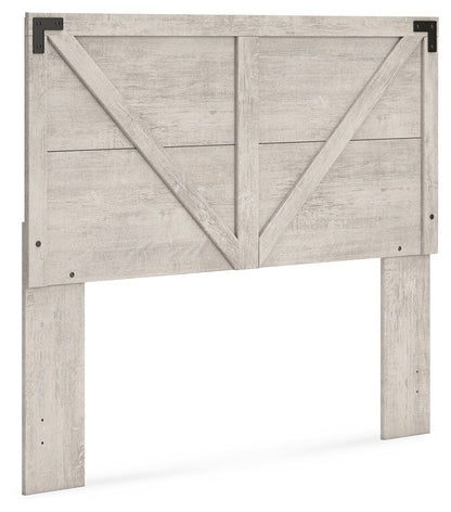 Shawburn Whitewash Queen Crossbuck Panel Headboard - EB4123-157