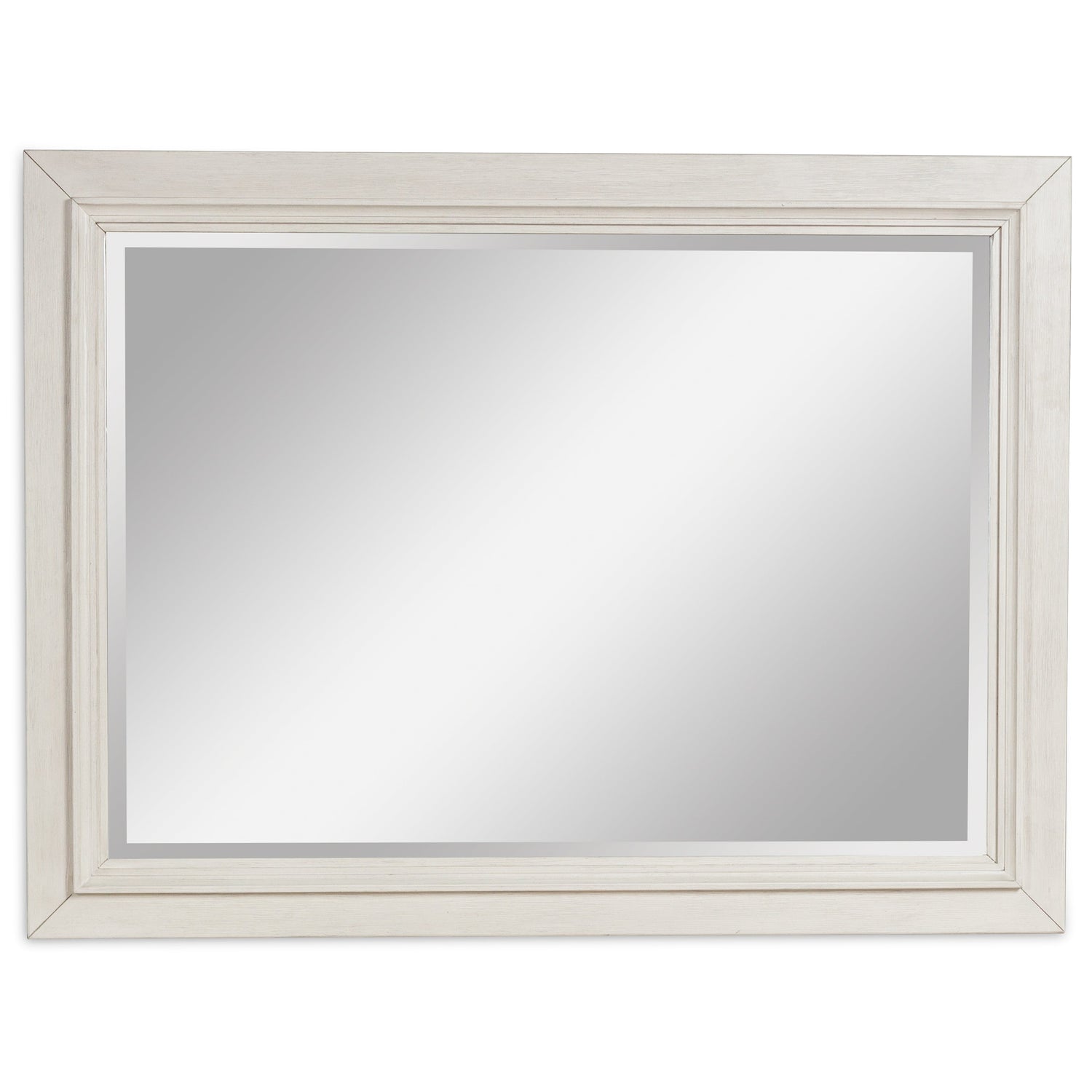 Shaybrock Antique White/Brown Bedroom Mirror from Ashley - Luna Furniture