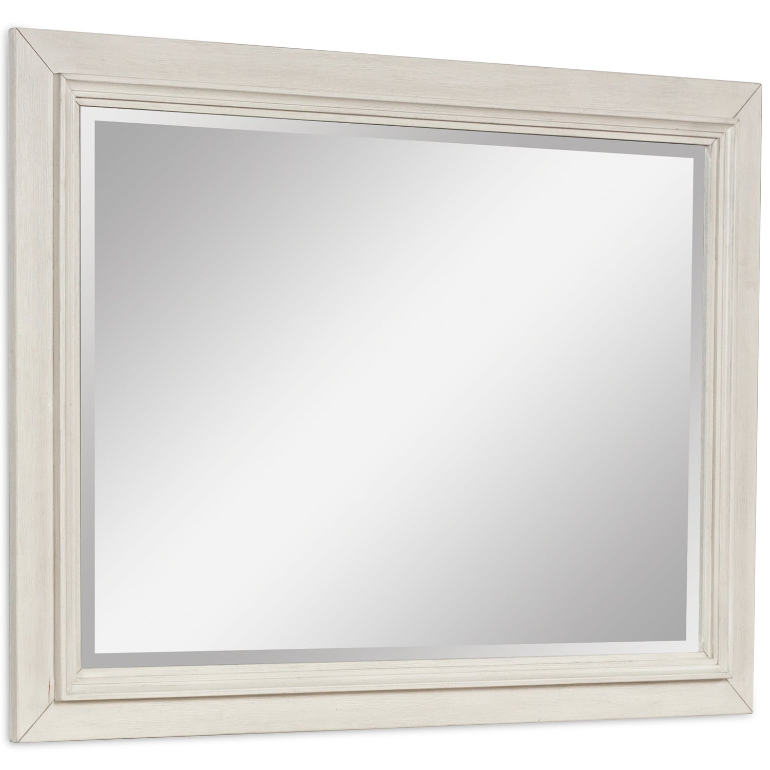 Shaybrock Antique White/Brown Bedroom Mirror from Ashley - Luna Furniture