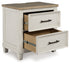 Shaybrock Antique White/Brown Nightstand - B683-92 - Bien Home Furniture & Electronics