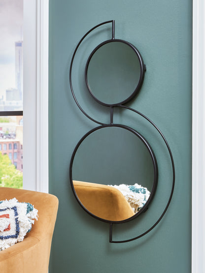 Shayham Black Accent Mirror - A8010402