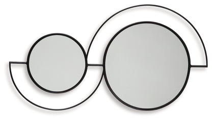 Shayham Black Accent Mirror - A8010402