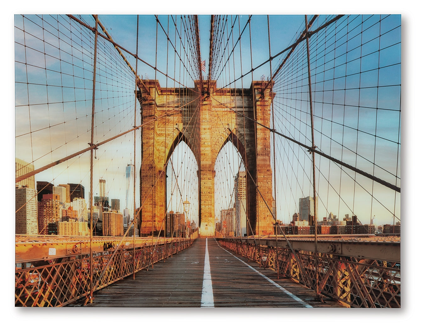 Shayward Blue/Amber Wall Art - A8000435