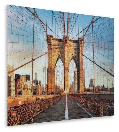 Shayward Blue/Amber Wall Art - A8000435