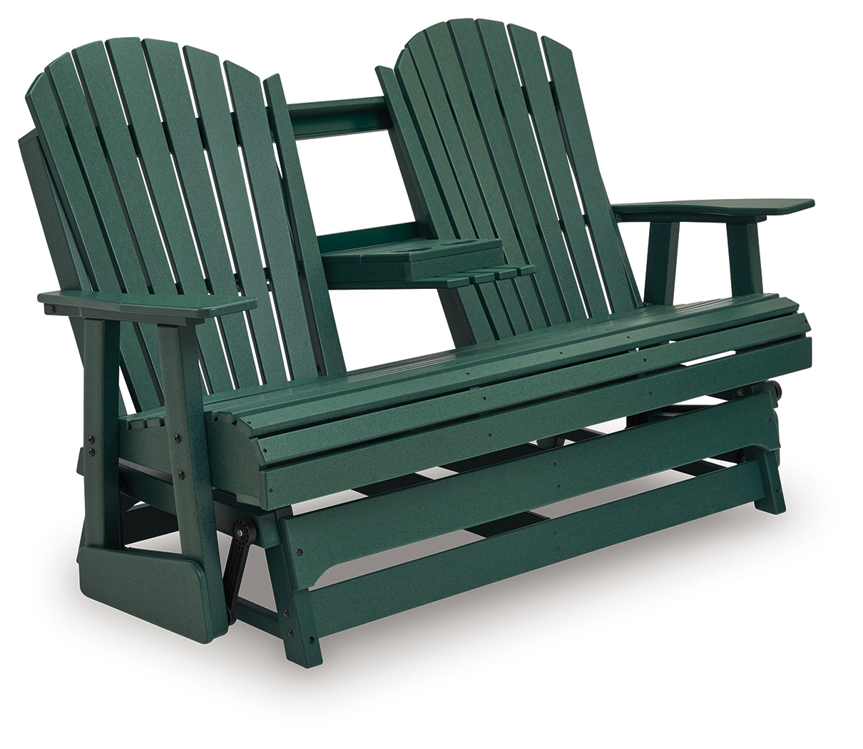 Shell Beach Green Outdoor Loveseat Glider - PCP115-835