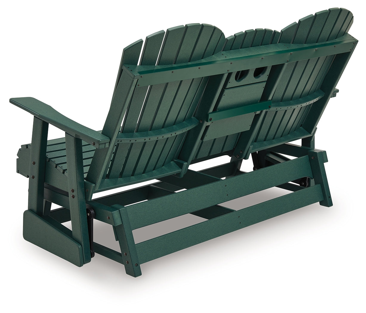Shell Beach Green Outdoor Loveseat Glider - PCP115-835