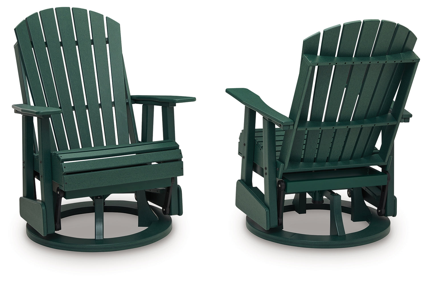 Shell Beach Green Outdoor Swivel Glider Chair - PCP115-820
