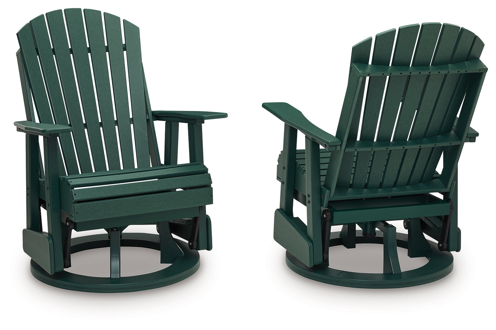Shell Beach Green Outdoor Swivel Glider Chair - PCP115-820