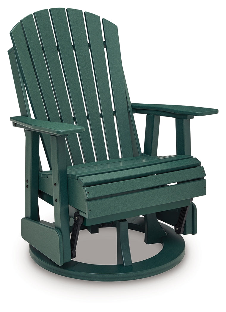 Shell Beach Green Outdoor Swivel Glider Chair - PCP115-820