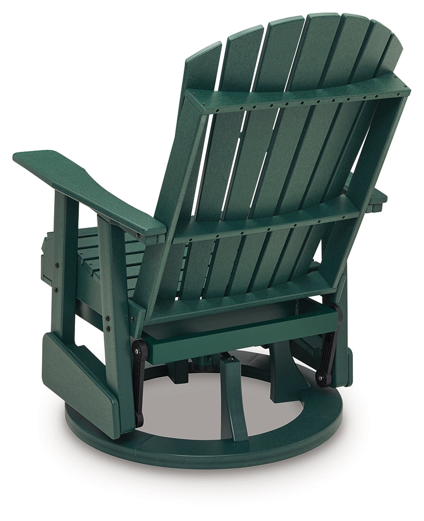 Shell Beach Green Outdoor Swivel Glider Chair - PCP115-820