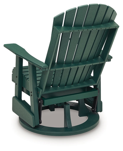 Shell Beach Green Outdoor Swivel Glider Chair - PCP115-820