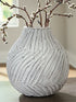 Shelvie Distressed White Vase - A2000848