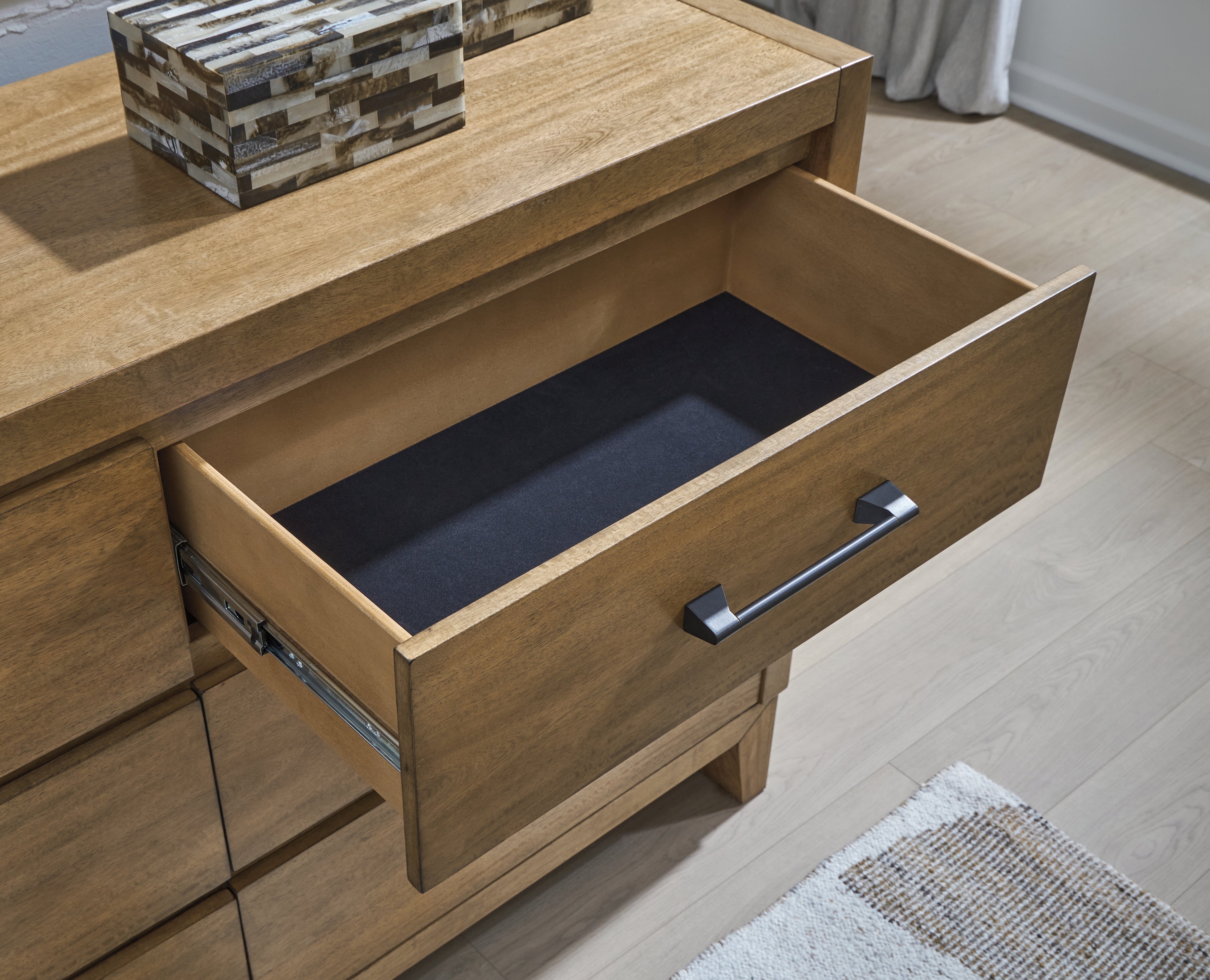Sherbana Light Brown Dresser and Mirror - B833B1