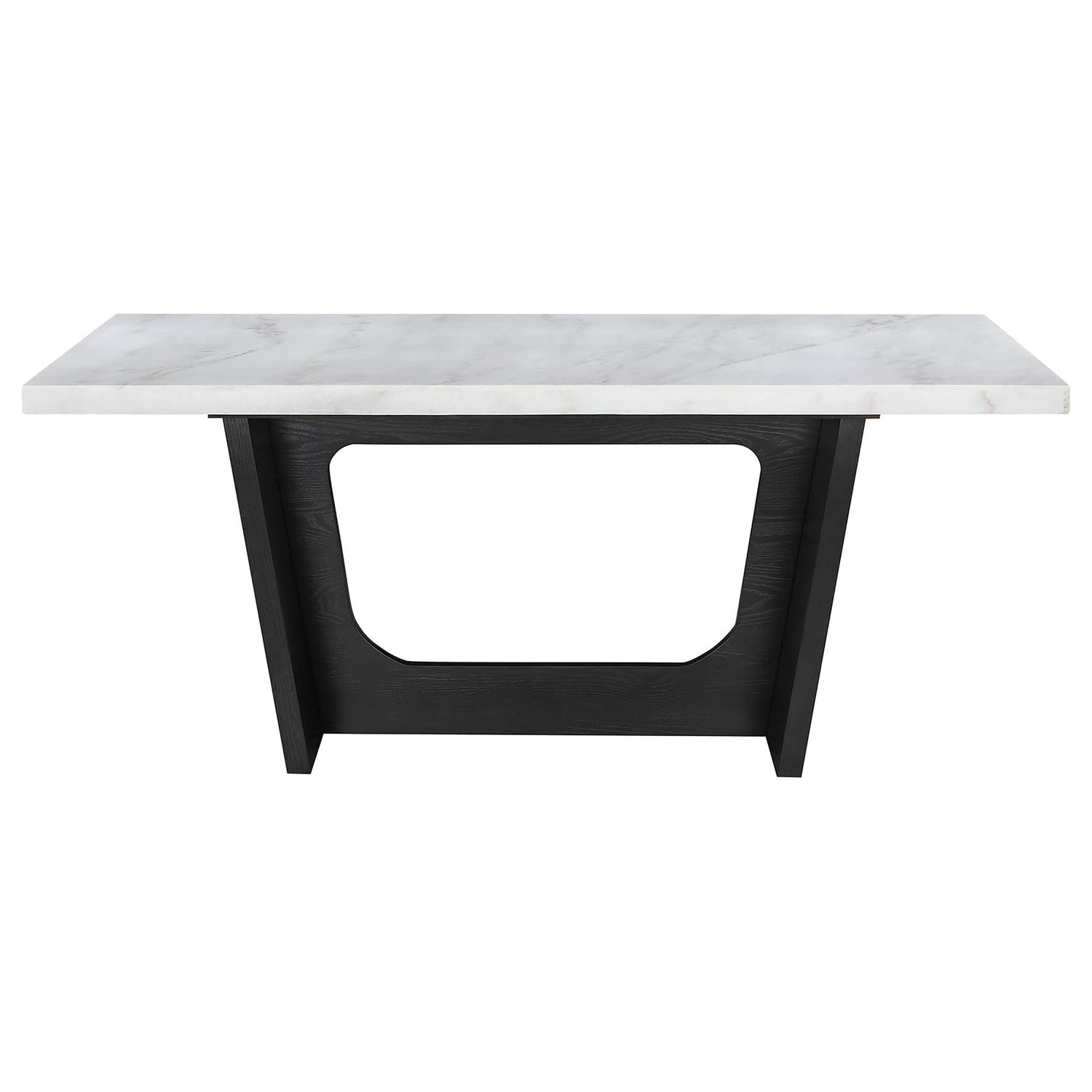 Sherry 5-piece Rectangular Marble Top Dining Table Set Grey - 115511-S5G