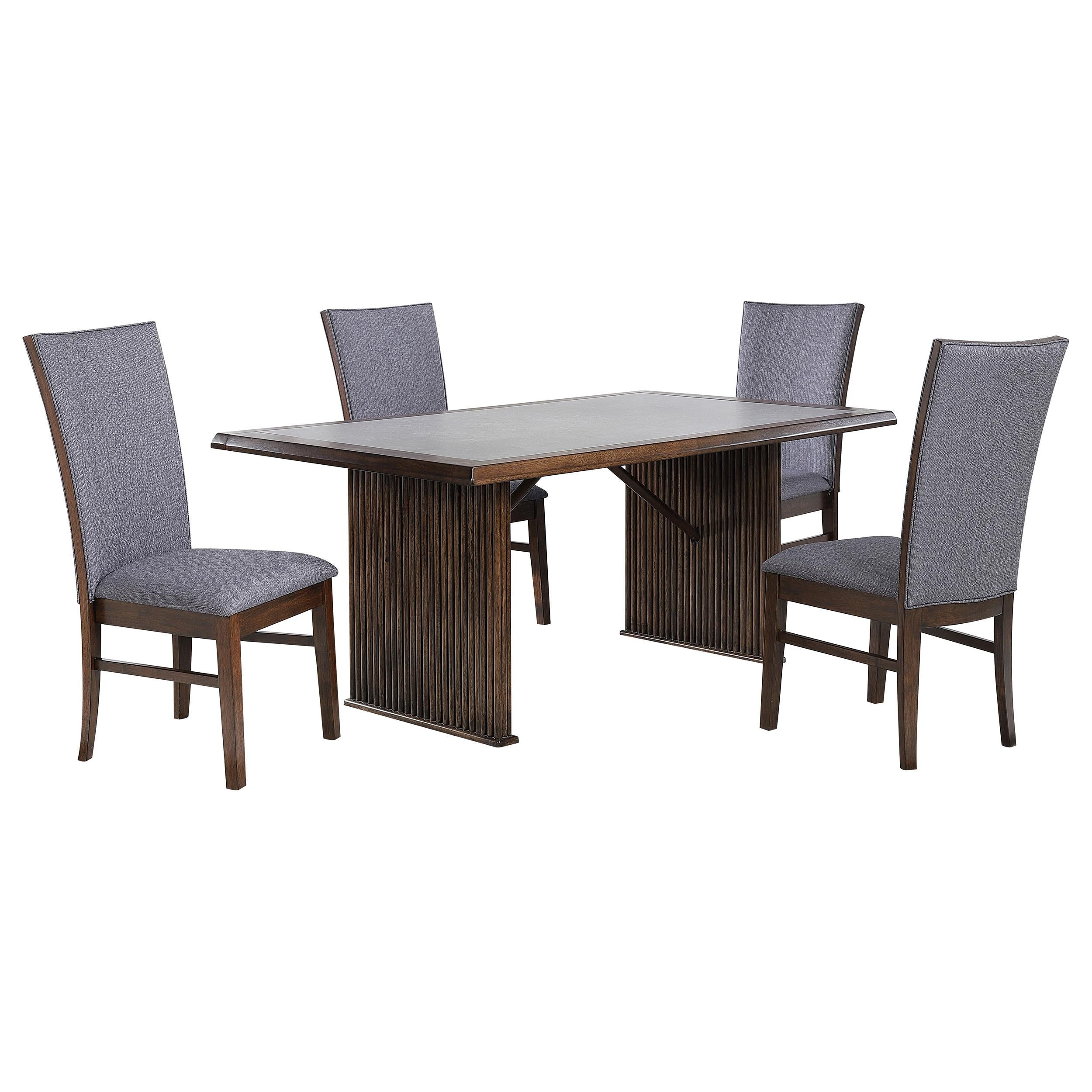 Sherwood 5-piece Rectangular Dining Table Set Brown - 193591-S5