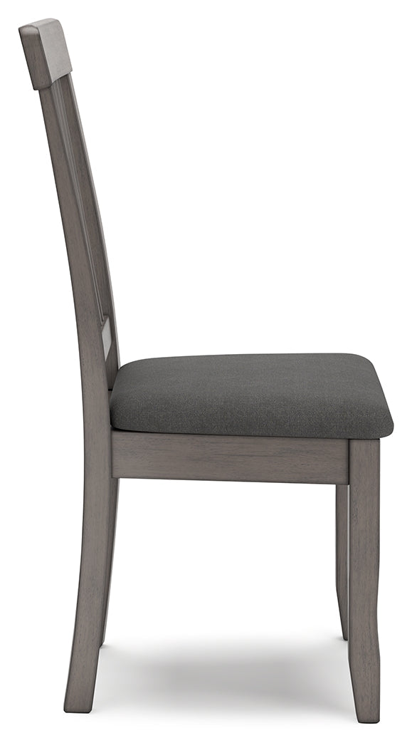Shullden Dining Table and 4 Chairs in Gray from Ashley - Luna Furniture