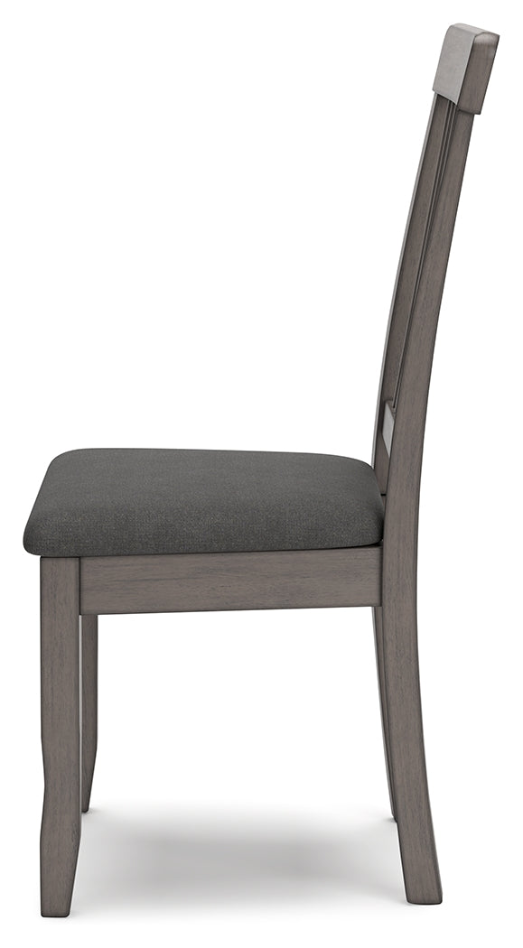 Shullden Dining Table and 4 Chairs in Gray from Ashley - Luna Furniture