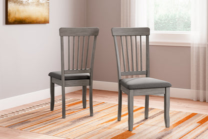 Shullden Dining Table and 4 Chairs in Gray from Ashley - Luna Furniture