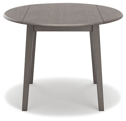Shullden Dining Table and 4 Chairs in Gray from Ashley - Luna Furniture