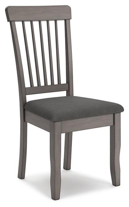 Shullden Dining Table and 4 Chairs in Gray from Ashley - Luna Furniture