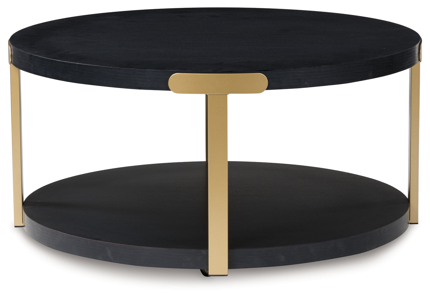 Shylore Black/Brass Finish Table (Set of 3) - T410-13