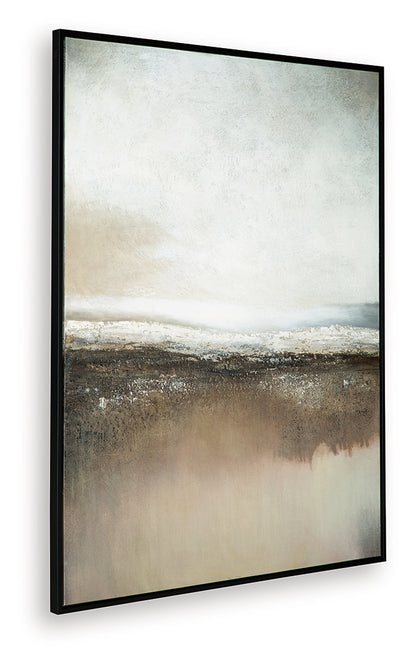 Siaking Brown/Gray/White Wall Art - A8000509