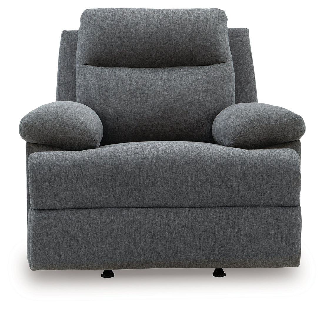 Side-Swipe Charcoal Recliner - PC9140625