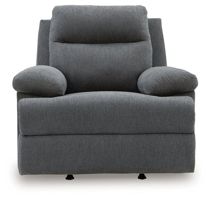 Side-Swipe Charcoal Recliner - PC9140625