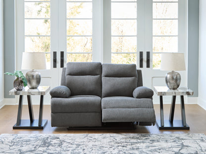 Side-Swipe Charcoal Reclining Loveseat - PC9140686