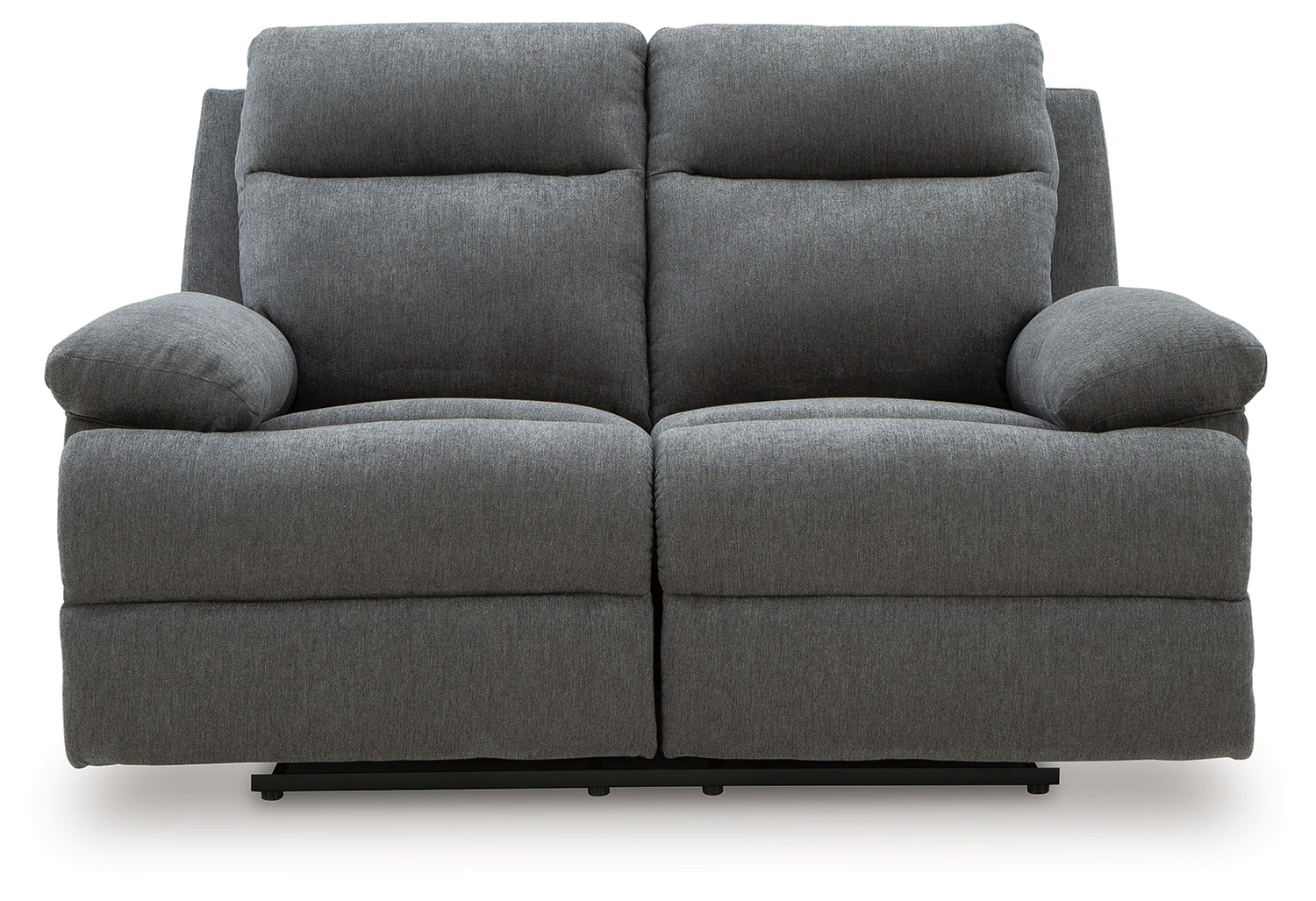 Side-Swipe Charcoal Reclining Loveseat - PC9140686