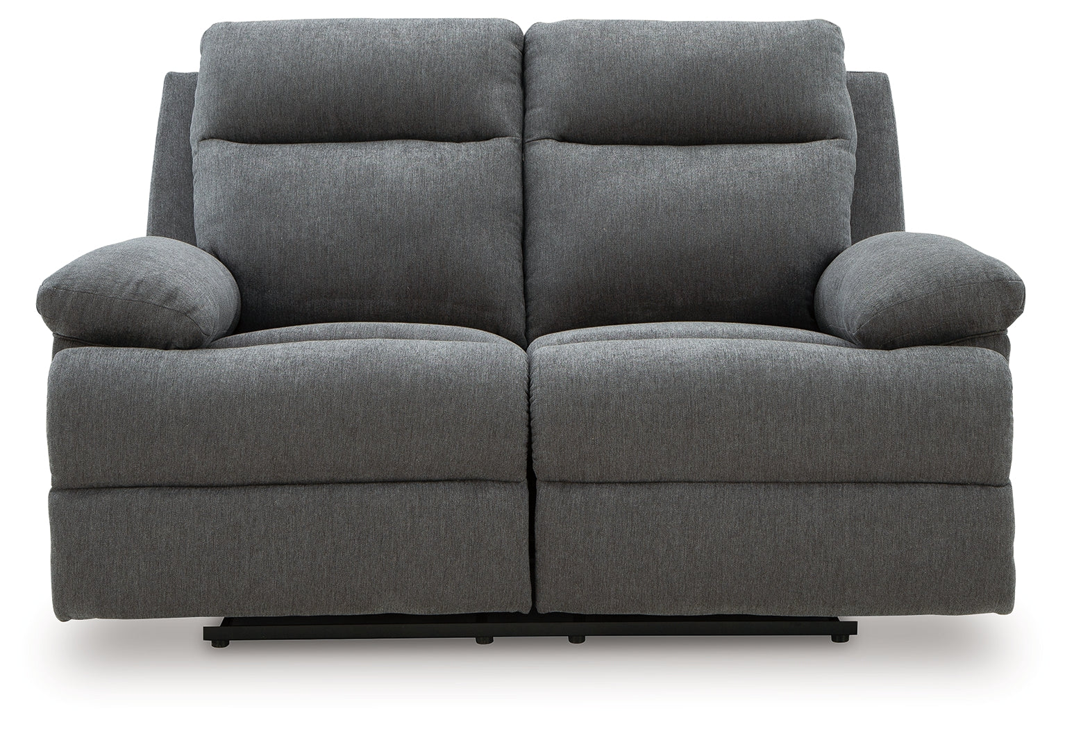 Side-Swipe Charcoal Reclining Loveseat - PC9140686