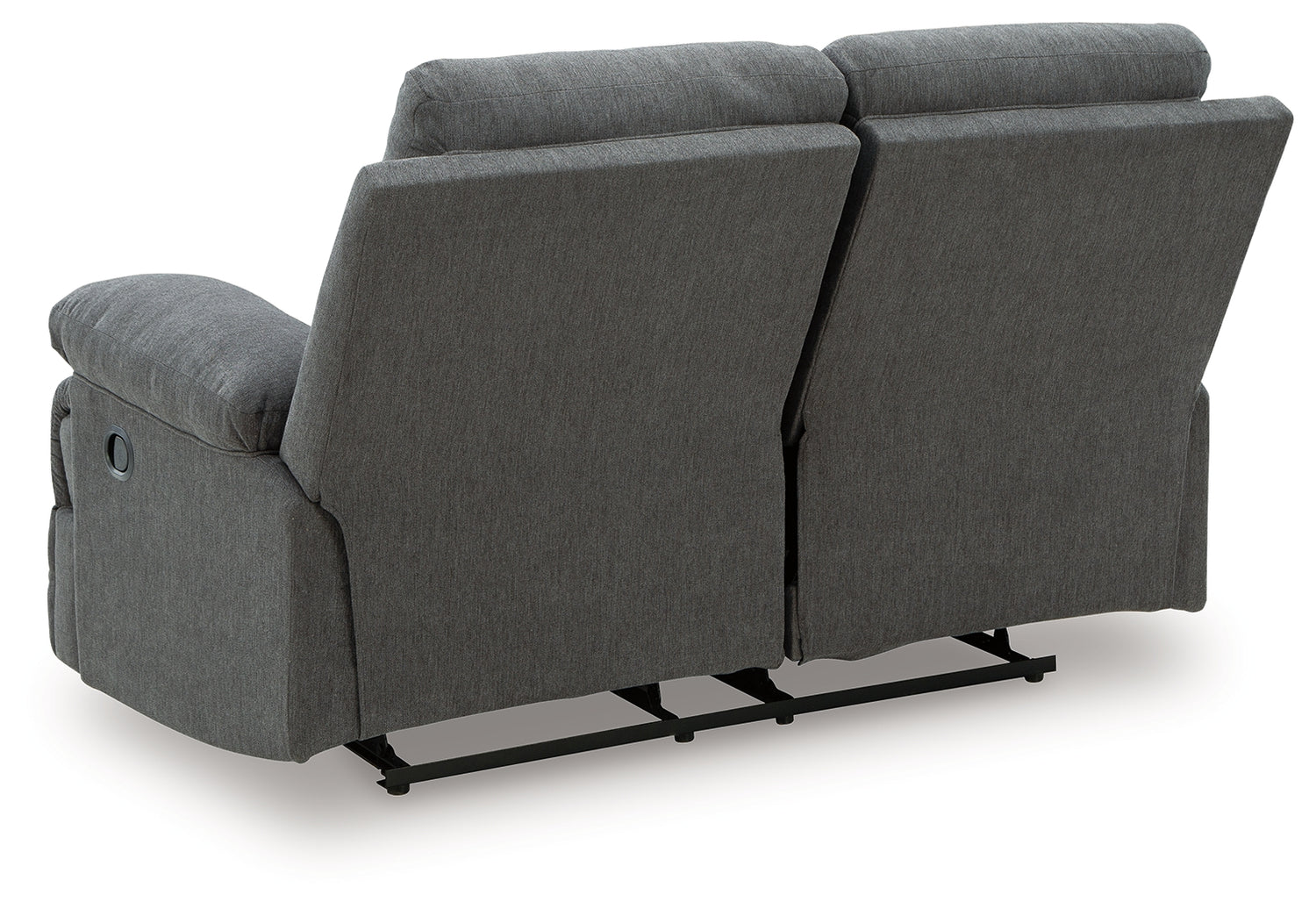 Side-Swipe Charcoal Reclining Loveseat - PC9140686