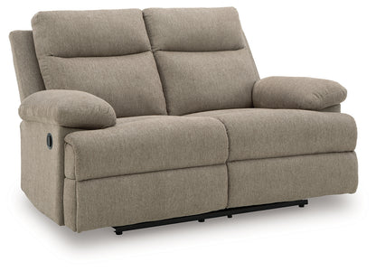 Side-Swipe Mocha Reclining Loveseat - PC9140586