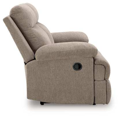 Side-Swipe Mocha Reclining Loveseat - PC9140586