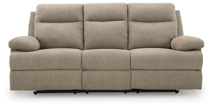 Side-Swipe Mocha Reclining Sofa with Drop Down Table - PC9140589