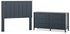 Simmenfort Full Panel Headboard with Dresser in Navy Blue - PKG020609