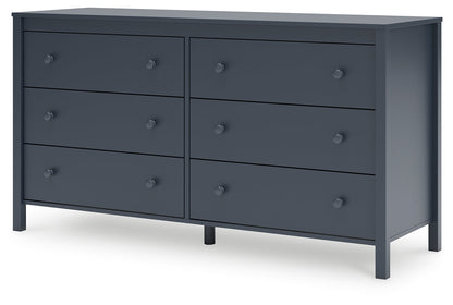 Simmenfort Full Platform Bed with Dresser and Nightstand in Navy Blue - PKG020626