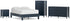 Simmenfort Full Platform Bed with Dresser, Chest and Nightstand in Navy Blue - PKG020628