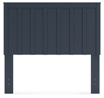 Simmenfort Navy Blue Full Panel Headboard - EB1528-156